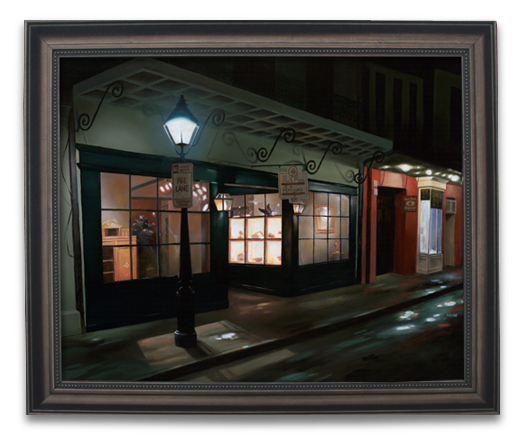 Oil Painting by Paul Kiesche of the French Quarter in New Orleans